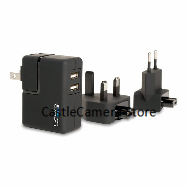 GoPro USB Wall Charger Dual USB Power Adapters With Cable Travel Charge Devices Fits All GoPro Camera