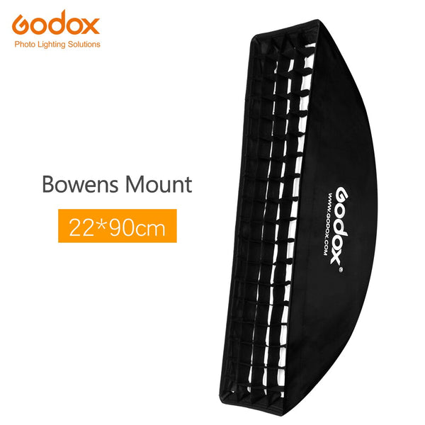 Godox 22x90cm Bowens Mount Softbox with Honeycomb Grid soft box For Video Studio Photo Strobe Flash fotografia accessories