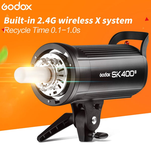 Godox SK300II SK400II 300Ws 400Ws GN65 Professional Studio Flash Strobe with Built-in 2.4G Wireless X System Shooting Upgrade