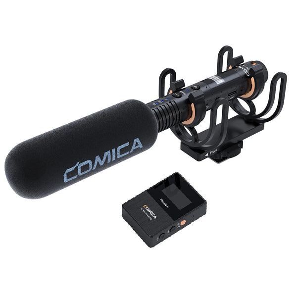 Comica CVM-VM30 VM30 2.4G Wireless Microphone Shotgun Microphone For DSLR Camera Smartphone PC Live Streaming Podcast Recording