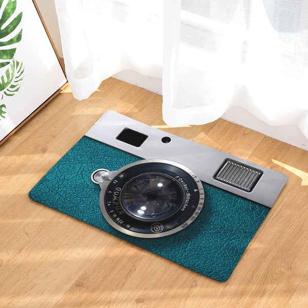 Camera Mats Anti Slip Floor Carpet 3D Tape Pattern Print Doormat for Bathroom Kitchen Entrance Rugs Home