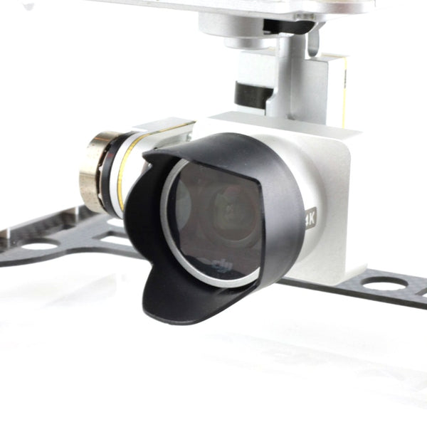 DJI Phantom 4/3 Camera Lens Hood Sunshade Antiglare DJI Phantom 4/3 Accessory Black