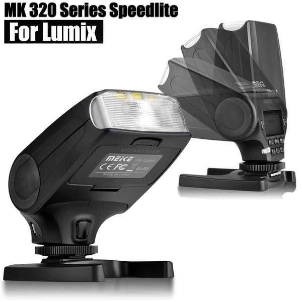 Meike MK320-P TTL/M/S1/S2 Speedlite Speedlight for Panasonic Digital SLR Cameras+ Cleaning kit