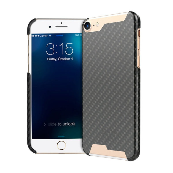 Handmade Article Ultra Thin Luxury 100% Genuine Pure Carbon Fiber Case for iPhone 8 /iPhone 7/iPhone 6S Cover