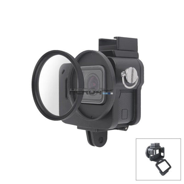 New Aluminum Protective Case for GoPro Hero7 Black Hero 6/5 Vlogging Frame with 52mm UV