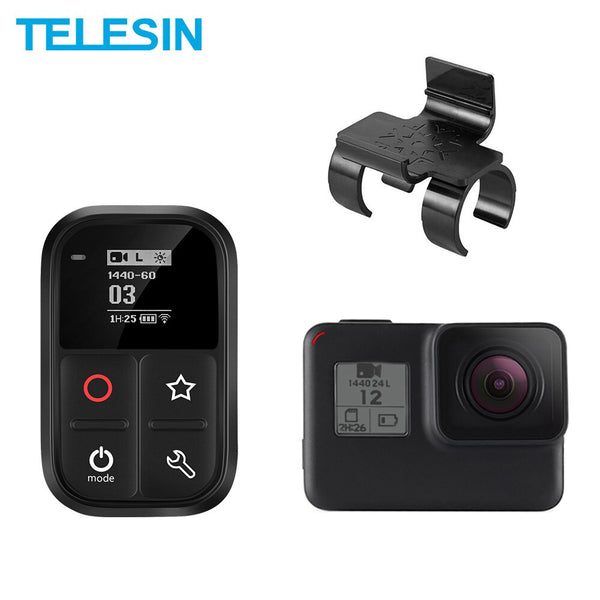 TELESIN Waterproof Wifi Remote Control Self-luminous OLED Screen With Set and Shortcut Key For GoPro Hero 8 7 6 5 3 3+ 4 Session