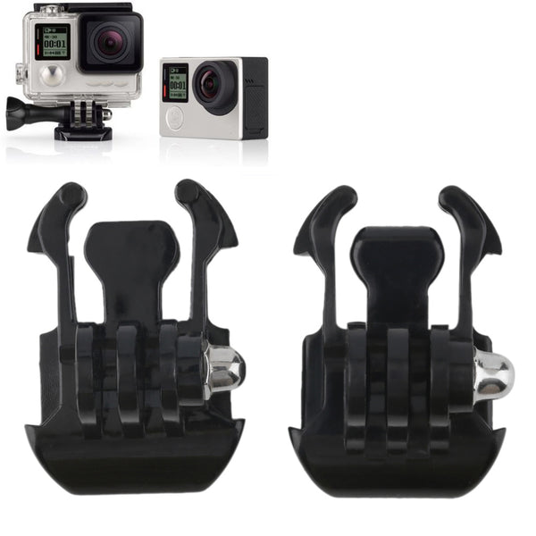 2 Pcs Camera Mount Base Adapter Buckle Helmet Sets For Gopro Hero 4/3+/3/2/1 Wholesale Drop Shipping
