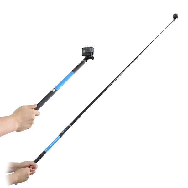 TELESIN 106" Long Carbon Fiber Handheld Selfie Stick Extendable Pole Monopod for GoPro Hero 6 5 4 3 Xiaomi YI SJCAM