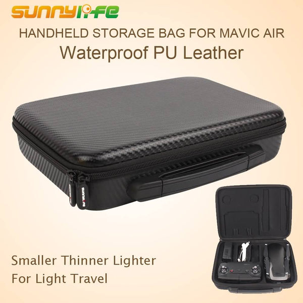 Sunnylife PU Storage Bag Portable Waterproof Carrying Case Handbag for DJI MAVIC AIR Drone