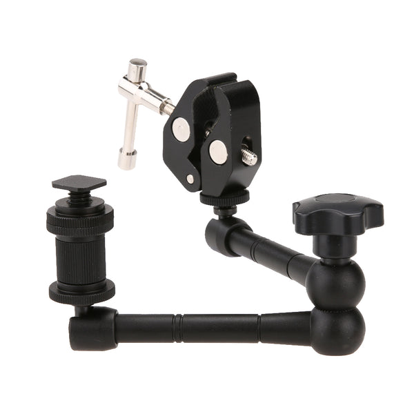 11inch Adjustable Friction Articulating Magic Arm + Super Clamp For DSLR LCD Monitor LED Light Camera Accessories