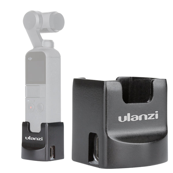 Ulanzi OP2 Gimbal Accessories for Dji Osmo Pocket Vertical Gimbal Base Holder Fixed Mount 1/4 Screw USB Charging Port Type-C