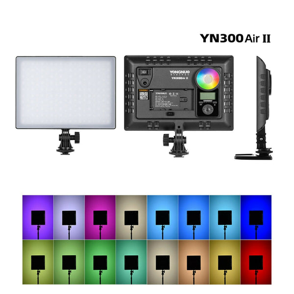 YONGNUO YN300AIR II RGB LED Camera Video Light 3200K 5600K Bi-color for Video